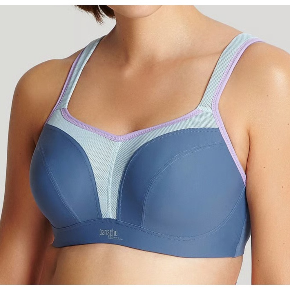 Panache Power Wired Sports Bra High Impact 38D Grey Style 5021
